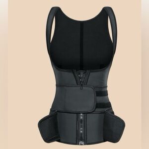 NEW Black Waist Trainer Corset Latex